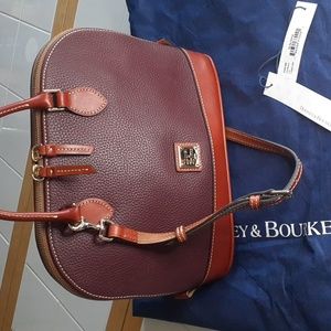 Dooney & Bourke Bordeaux  purse in beautiful shape height 9 3/4 inches 14 1/2